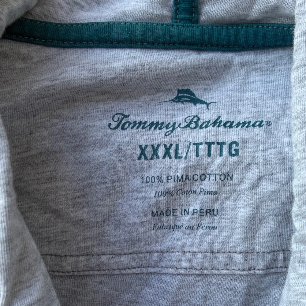 Tommy Bahama Light Gray Hoodie - Picture 4 of 6